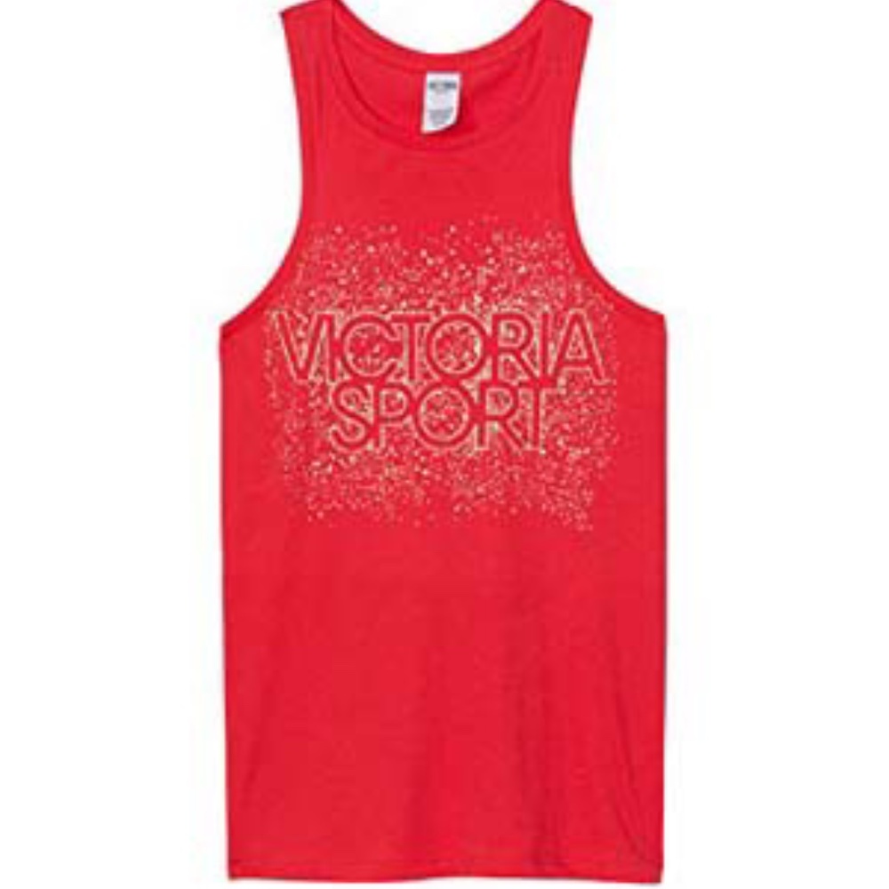 Bright Cherry Graphic High-Neck Tank